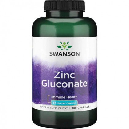 Zinc Gluconate 30mg 250 tabs Zinco Swanson